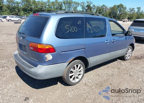 2000 Toyota Sienna Le z USA, uszkodzony, nr VIN 4T3ZF13C0YU304227